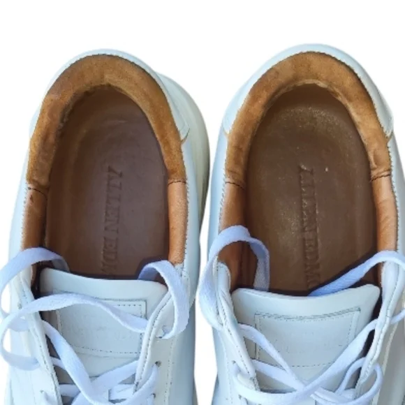 Allen Edmonds Owen White Leather Casual Athletic Sneaker Tennis Shoe Men 11 D - Picture 12 of 14
